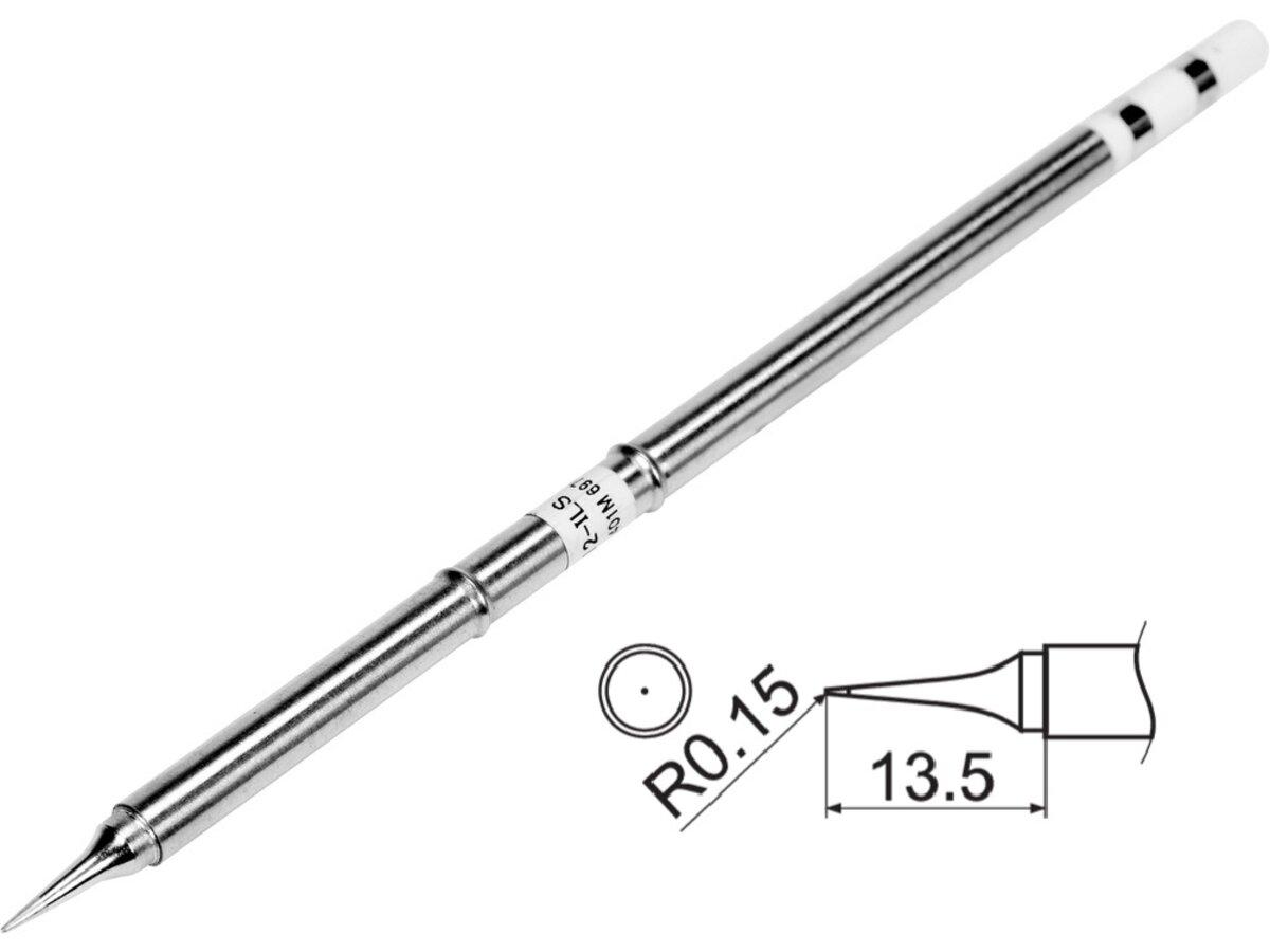 Наконечник для точкової пайки з вклад грілкою YATO заг. l= 153 мм, наконеч 13,5х 0,15 мм тип T12-ILS