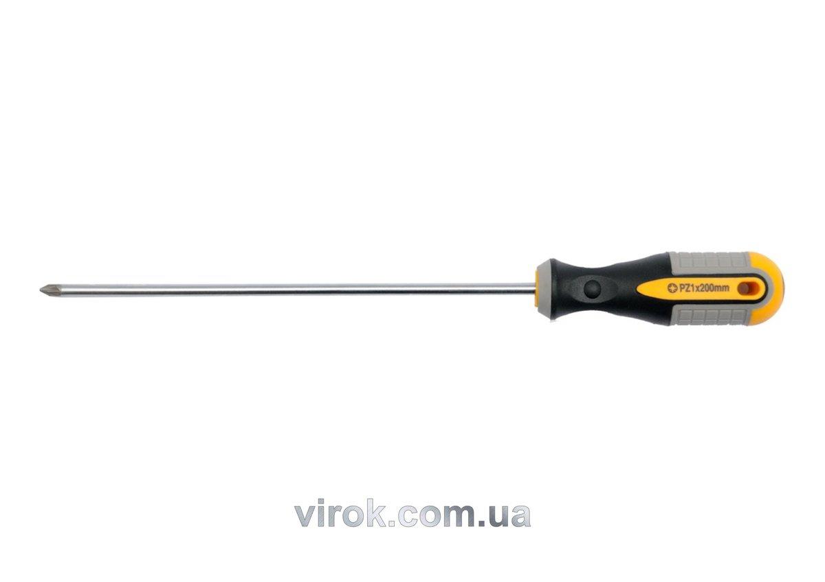 Викрутка хрестова VOREL: "Pozidriv" PZ0 х 75 мм. Cr-V [12/96/384]