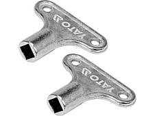 Ключі до кранів у водяних обігрівачах YATO, квадр.- 5х5 мм, 30х35 мм, 2 шт.[24/144]