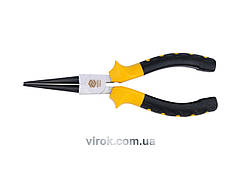 Щипці - круглогубці VOREL : прямі, l=160мм [6/120]