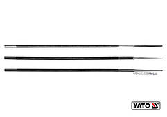 Напильники для гостріння ланок ланцюгів YATO, Ø= 4.8 мм, l= 250 мм, 3 шт. [4/200]
