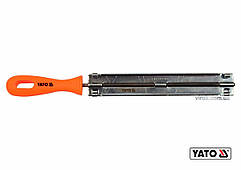Направляюча з напильником для гостріння ланок ланцюгів YATO : Ø=4.8 мм, l=250 мм [4/100]
