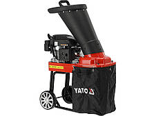 Подрібнювач гілок бензиновий YATO: двигун- 3,5 кВт, гілки макс. Ø= 45 мм, збірний контейнер- 30л [1]