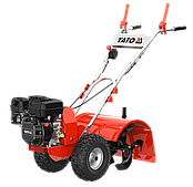 Культиватор бензиновий YATO: двигун- 6,5 КС, ширина борозни- 41 см, глибина- 254 мм, бак-1,2л