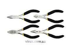 Плоскогубці, щипці, бокорізи міні VOREL, l= 125 мм, Набір 4 шт. [25/50]