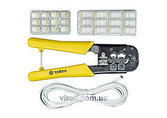 Кліщі для обтискання і зачистки проводів VOREL [10/40]