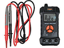 Мультиметр ялинок.парам.STHOR:0-10 А,0-600 В AC/D з LCD-дисп,жив-2x1.5V; AAA ,SMART з фуннцією TRUE RMS