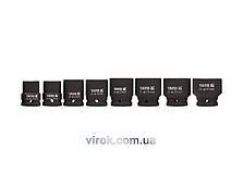 Набір головок торцевих ударних YATO : квадрат 3/4", M=22-41мм, L= 50-53-55-57 мм, 8 шт. [6]