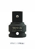 Перехідник ударний YATO : квадрат 3/4" - квадрат 1", L= 63 мм [12/48]