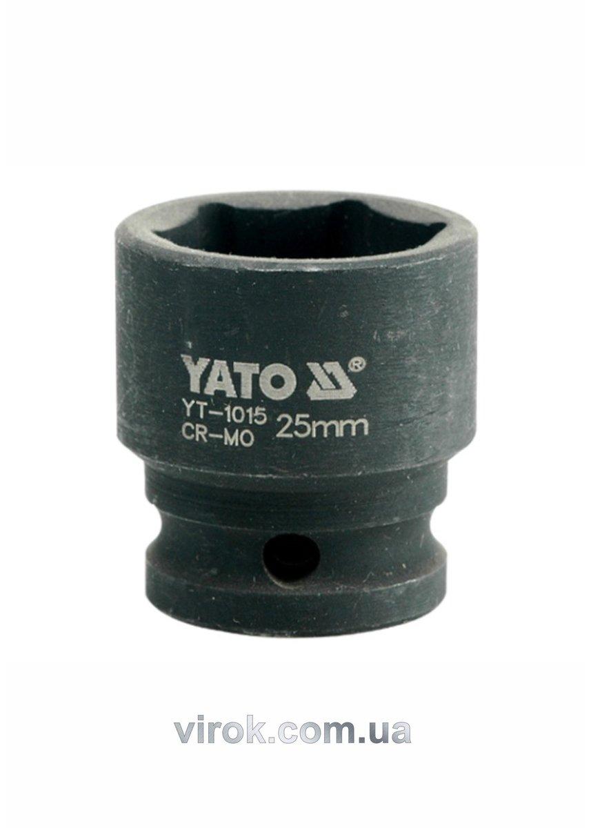 Головка торцева ударна 6-гранна YATO: квадрат 1/2", М= 25 мм, L = 43 мм [30/120]
