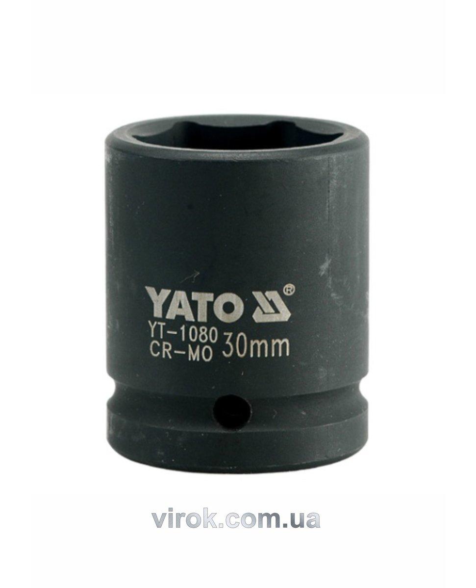 Головка торцева ударна 6-гранна YATO: квадрат 3/4", М= 30 мм, L = 53 мм [12/48]