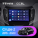 Штатна магнітола Teyes CC3L Chevrolet Cruze 2 (2015-2023), фото 3