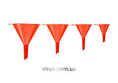 Набір Лійки VOREL 4 шт.; Ø= 52, 76, 100, 120 мм, h= 75, 110, 125, 152 мм  [30]