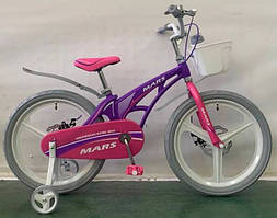 Детский 20 MARS магниевый велосипед фиолетовый для девочки