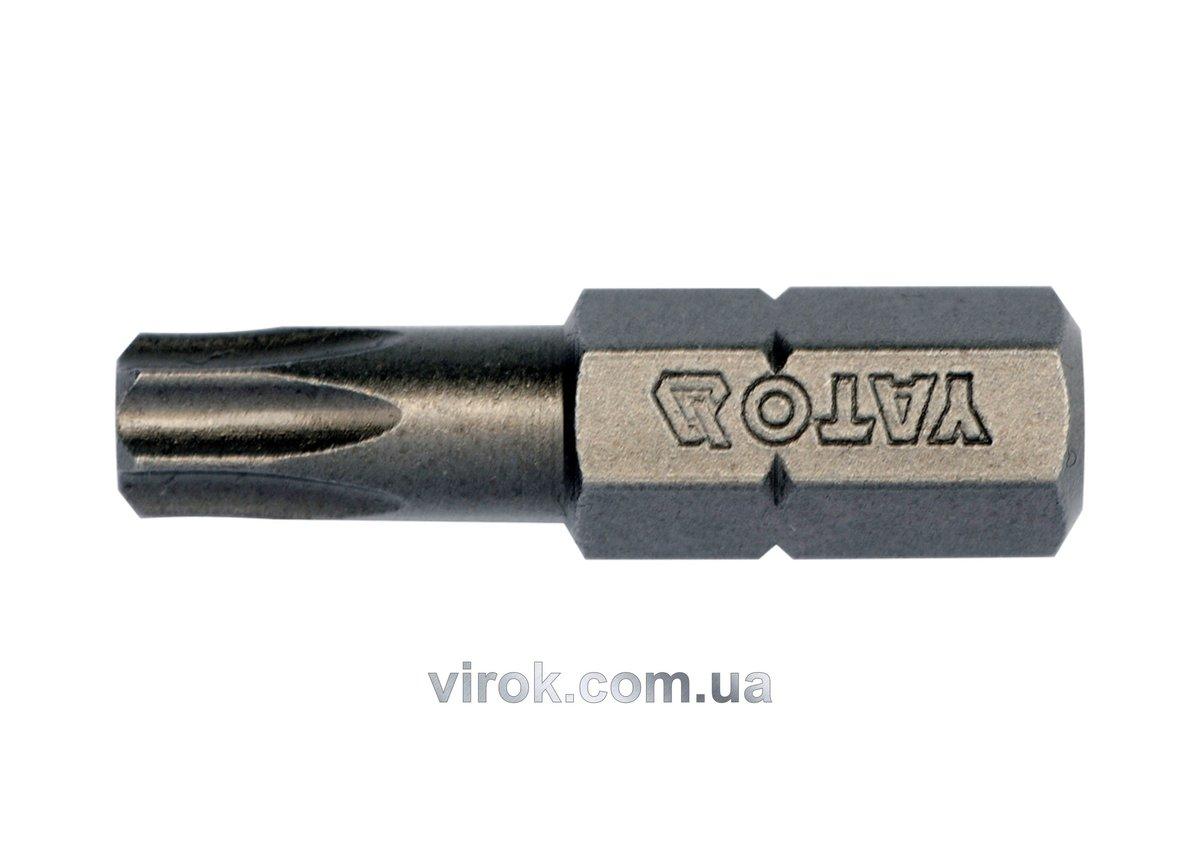 Насадка викруткова YATO : "TORX" T27 x 25 мм. HEX 1/4". 10 (Уп/Шт.) [20/100]