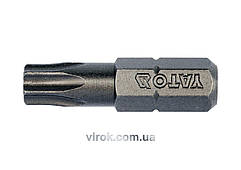 Насадка викруткова YATO : "TORX" T30 х 25 мм. HEX 1/4". 10 (Уп/Шт.) [20/100]