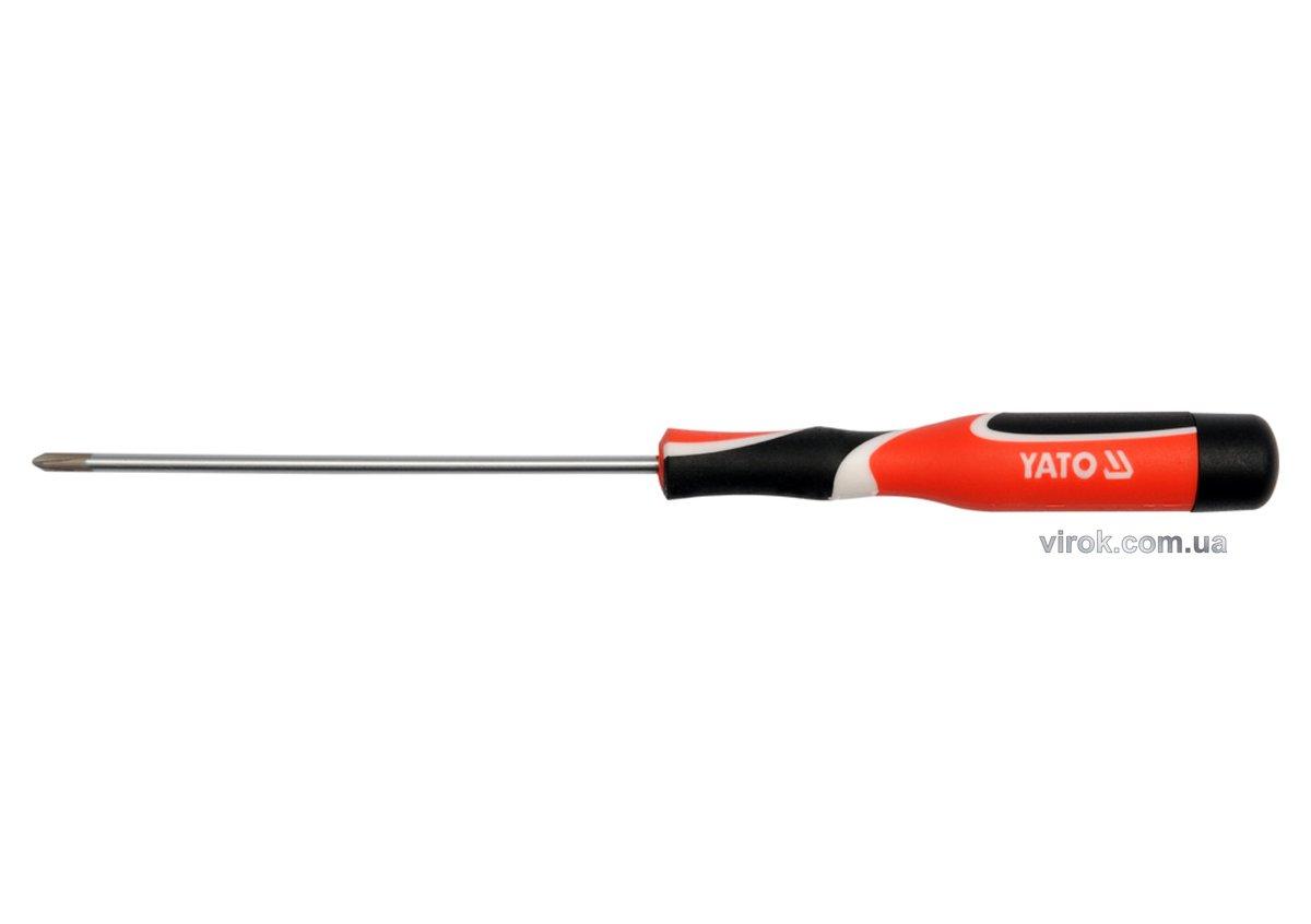 Викрутка хрестова прецизійна YATO : "Philips" PH0 x 100 мм [50]