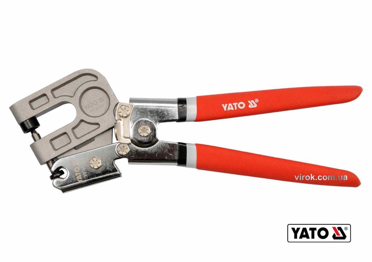 Кліщі для з'єднання металевих профілів t≤ 0.8 мм YATO : L=275 мм [6/24]