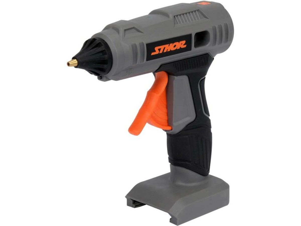 Пістолет клейовий акумуляторний STHOR: 20V Li-Ion. 25Вт, для стержнів Ø= 11 мм(БЕЗ АКУМУЛЯТОРА)