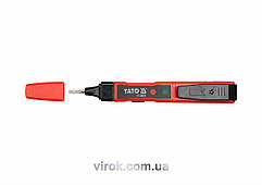 Індикатор напруги YATO контрольний мережевий U= 70- 1000 V, l= 145 мм [6/120]