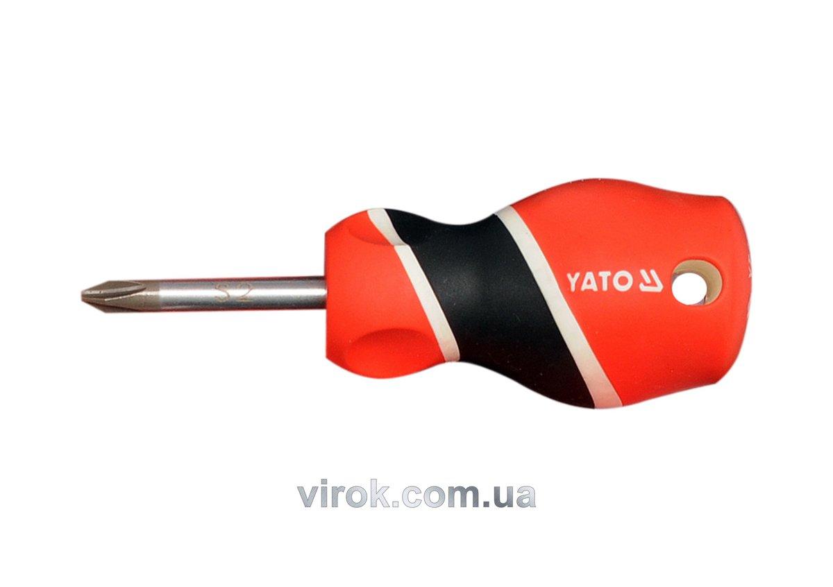 Викрутка хрестова YATO : "Philips" PH2 х 38 мм [12/60/240]