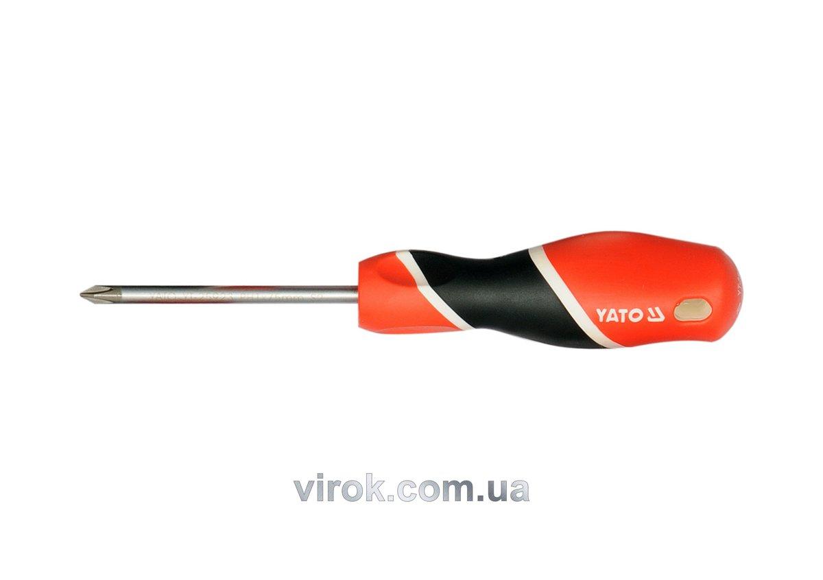 Викрутка хрестова YATO : "Philips" PH1 х 100 мм [12/60/240]