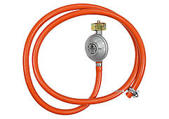 Шланг з редуктором газовий VOREL до побутових газових балонів; l= 1,5 м [16/576]
