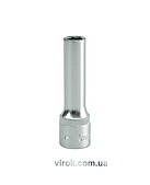 Головка торцева 6-гранна YATO : подовжена, квадрат 1/2", М= 10 мм, L= 76 мм [12/60/120]