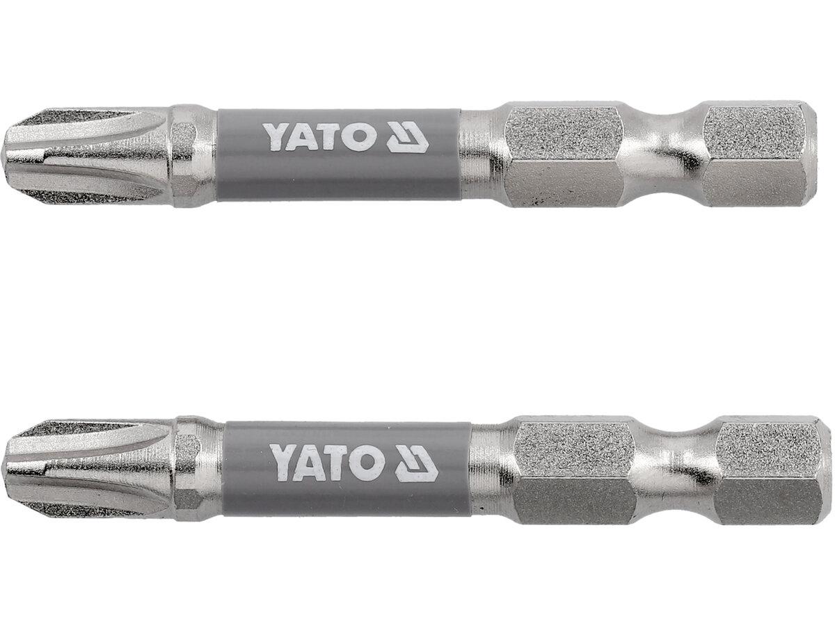 Насадка викруткова YATO PH3 х 50 мм. HEX 1/4", покрита нікелем, 2шт.[10]