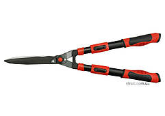 Ножиці до живоплоту YATO : Телескопічні ручки, L= 690/890, леза- 210 мм [6]