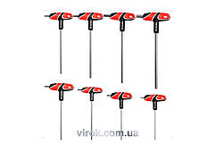 Ключі шестигранні YATO : тип "T", двосторонні, Набір 8 шт. [12/24]