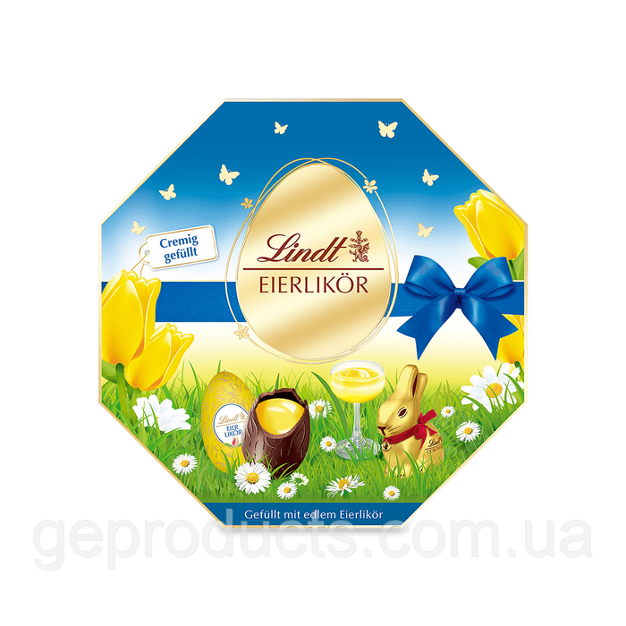 Цукерки шоколадні яйця Lindt з лікером 144г