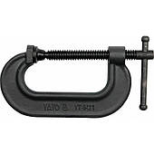 Струбцина YATO з гвинтовим затиском, тип "C" : l= 100 мм (4") [6/12]