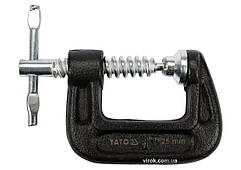 Струбцина з гвинтовим затиском "G" подібна YATO; l= 25 мм (1") [20]