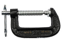 Струбцина з гвинтовим затиском "G" подібна YATO; l= 50 мм (2") [10/50]