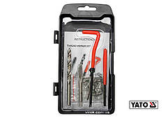 Набір для ремонту різьби YATO : М6 x 1.0 мм, HSS 4241/4341, 30 шт [20/40]