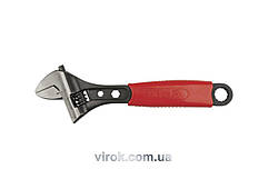 Ключ розвідний YATO "PROFI" : L= 150 мм, ПВХ Ручка [6/72]