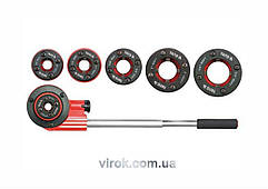 Набір різьбонарізний для труб YATO : Ø= 1/4"; 3/8"; 1/2"; 3/4"; 1"; 5/4". 7 шт. [4]