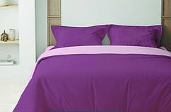 Сімейна постільна білизна євро Теп ранфорс Petal Grey