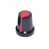 Ручка-ковпачок для змінного резистора WH148, Червоний