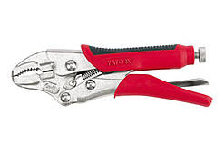 Кліщі затискні YATO : l= 140 мм, Cr-V, нековзаюча ручка [6/48]