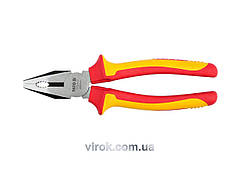 Плоскогубці комбіновані електромонтажні YATO з ізоляцією 1000 V; l= 200 мм [6/36]