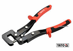 Кліщі для з'єднання металевих профілів t≤ 0.8 мм YATO : L= 280 мм [6/24/432]