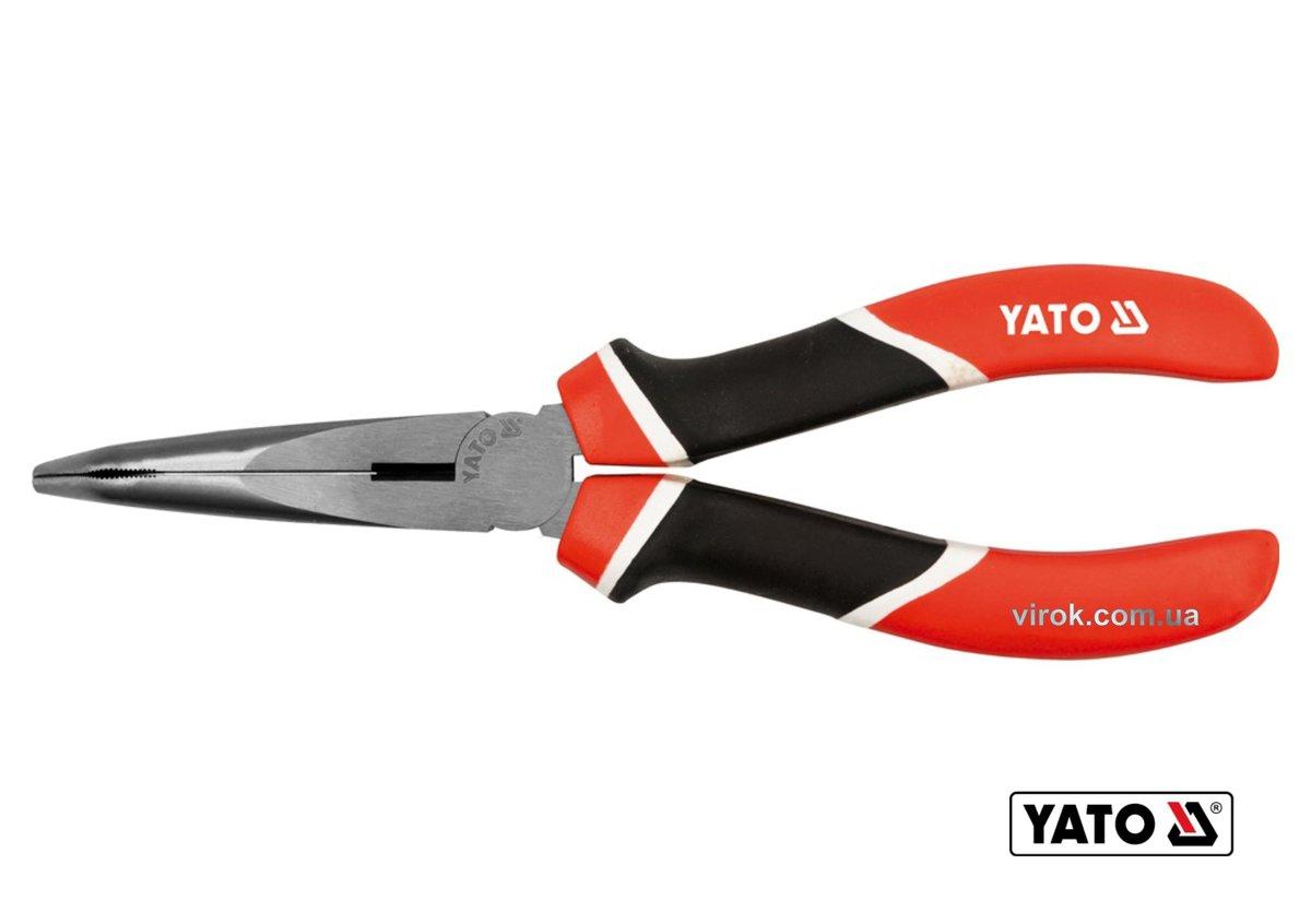 Довгогубці вигнуті YATO l=160мм CrV 55 [6/60]