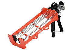 Пістолет скелетний для нанесення герметиків, з подвійним картриджем YATO : l= 245 мм, w= 100 мм [12]