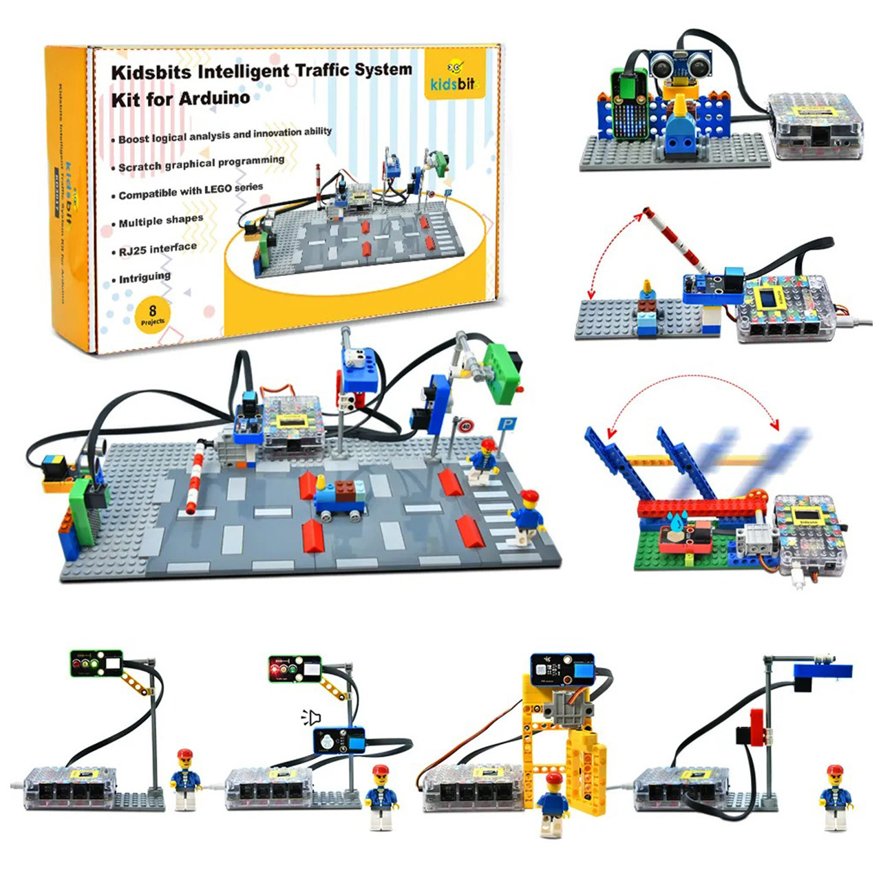 Інтерактивний навчальний STEM-конструктор Kidsbits - Розумна транспортна система на Arduino