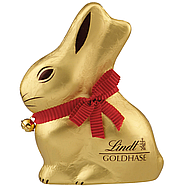 Подарунковий набір шоколадних зайчат Lindt Easter у пакеті 100г., фото 3
