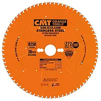 CMT 226.572.10M Пила HM D=250 F=30 Z=72 K=2,2/1,8 FWF CERMET для нержавіючої сталі