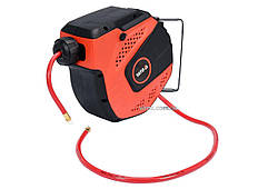 Шланг пневматичний ПВХ на котушці YATO з швидкоз'єдн. наконеч-ми 1/4", Ø=8мм, тиск- 20Bar, l=10м [4]