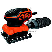 Шліфмашина вібраційна мережева B+D : P= 220 Вт, 16000 об/хв, стопа 113.5х109 мм [Пилозбірник]